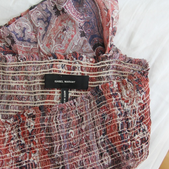 SOLD. Isabel Marant Silea Paisley Silk Mini Skirt - Picture 5 of 8
